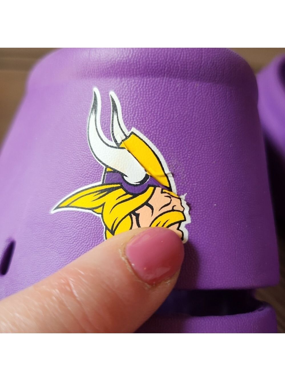 Purple FOCO Minnesota Vikings Clogs Womens Size 7-8 - Picture 2 of 6